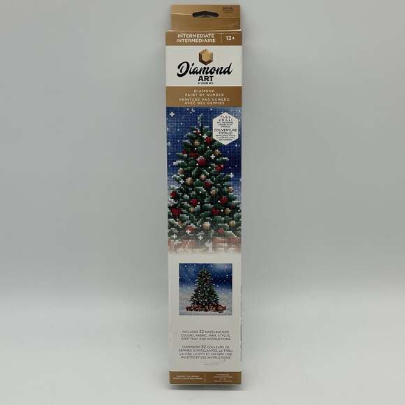 Leisure Arts Other - Diamond Art by Leisure Arts Holiday Christmas Tree 12x12 Paint by Number Kit